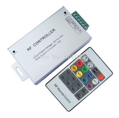 4set/lot 12a 144w dc12v 20key rf control rgb dream color led strip remote controller