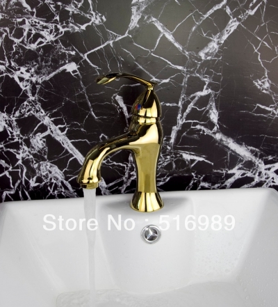 deck mount single handle golden polished bathroom basin faucet sink mixer tap faucet tree151...
