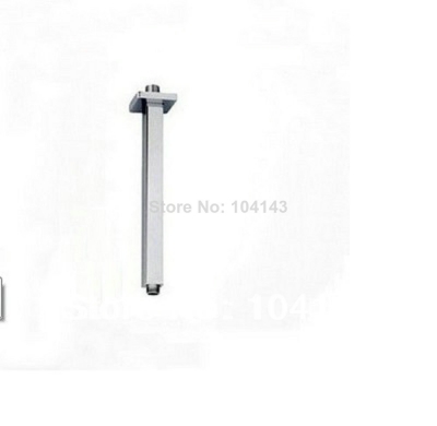 e-pack 400 mm long polished chrome brass rain shower ceiling mounted shower arm lj5603