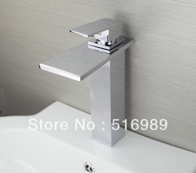 new bathroom waterfall basin faucet vanity sink mixer tap single hole ln061703