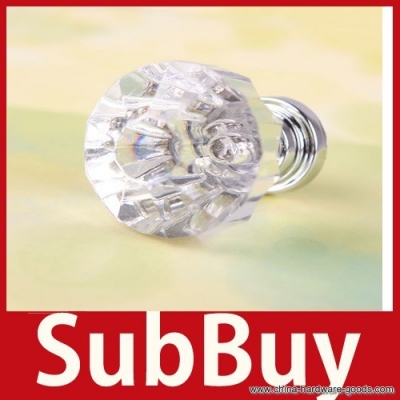 [sub] 1pcs 32mm diamond shape crystal cupboard drawer cabinet knob pull handle #05 whole