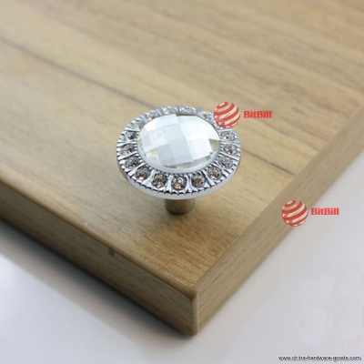 tradelook full new new round clear crystal glass pull handle cupboard wardrobe drawer cabinet knob latest