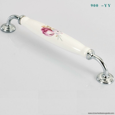 yy900 tulip ceramic cabinet wardrobe cupboard knob drawer door pulls handles 192mm 7.56"