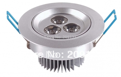 ac110~240v ,500lm ,aluminum,dimmable ,3x3w 9w led ceiling light/led down light ,10piece/lot,