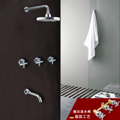 basons copper concealed shower set wall shower concealed shower belt chuveiro ducha [bath-amp-shower-faucets-1348]