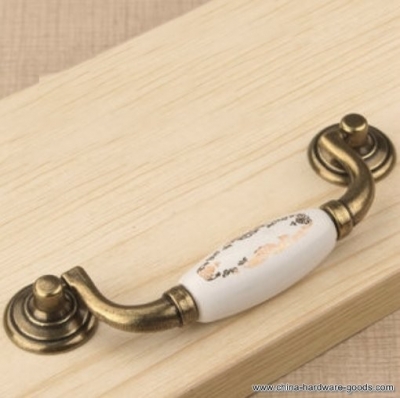 ceramic golden cabinet wardrobe cupboard knob drawer door pulls handles 110mm 4.33" mbs346-5 [Door knobs|pulls-2491]