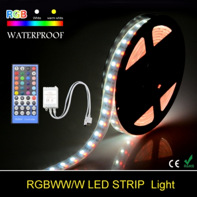 waterproof 5050 double row rgb led strip dc 12v 5m 120 led/m silicone tube led flexible light tape + 40 key ir remote controller