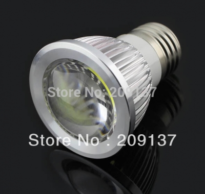 whole - cob led e27 gu10 mr16 light bulb 5w dimmable 85v-265v 50pcs/lot