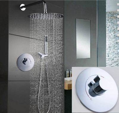 12 inch rain stainless steel head shower in wall shower faucets shower set two function valve is999
