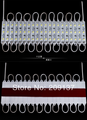 5050 3 led modules yellow/green/red/blue/white/warm white waterproof ip65 dc12v discount ship 100pcs