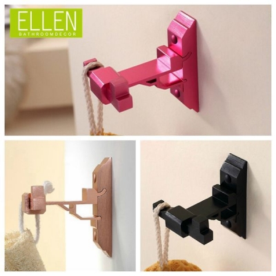 aluminium coat hook for the bathroom colorful pink wall hook black vintage hook for kitchen [34000-pink-color-639]