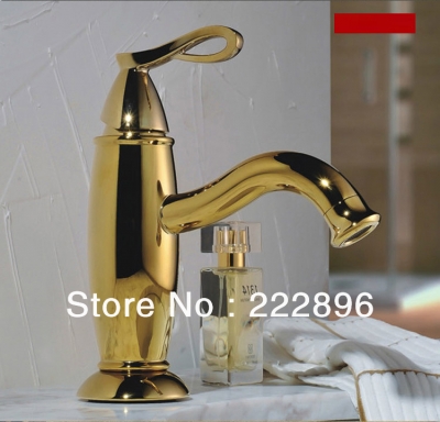 antique solid brass copper gold bathroom sink basin faucet mixer sanitary ware tap lavatory gilding faucets