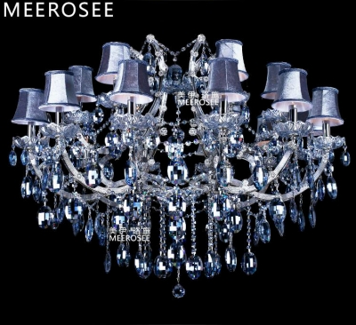 blue color maria theresa crystal chandelier lamp/lighting fixture large cristal lusters for el, project 18 lights shades [maria-theresa-chandeliers-6636]