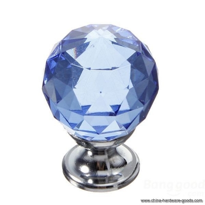 blueflame 30mm diamond crystal knob cabinet door drawer cupboard pull handle [Door knobs|pulls-1915]
