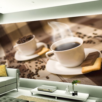 custom any size 3d wall mural wallpapers ,personality coffee cup po wallpaper murals for living room bedroom sofa background