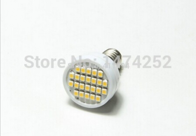 e14 3528 smd 24leds high power 3w white / warm white led corn spot bulb lamps bulb 220v zm00047