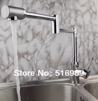 folded kitchen swivel spout brass faucet basin sink mixer tap home faucet new hejia131