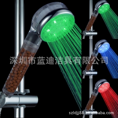 led anion spa shower temperature change led shower hand shower care