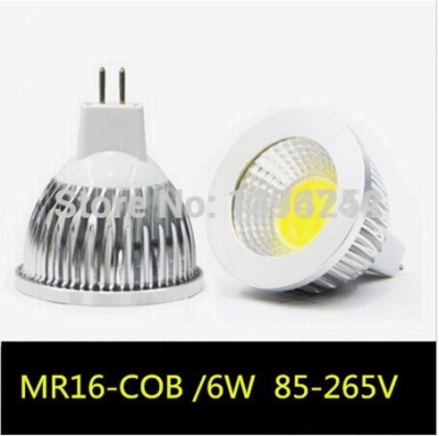led lamps super bright mr16 ac85-265v led cob downlight spotlight bulb 6w9w12w aluminum heat sink 1pcs/lot zm00271