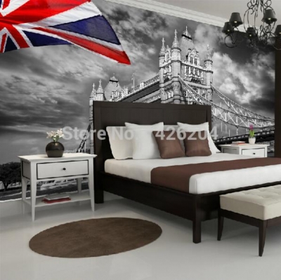 modern fashion wallpaper personalized 3d wallpapers mural british style bedroom tv background wall