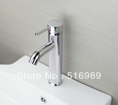 modern one handle single hole brass bathroom chrome basin faucet ln061629