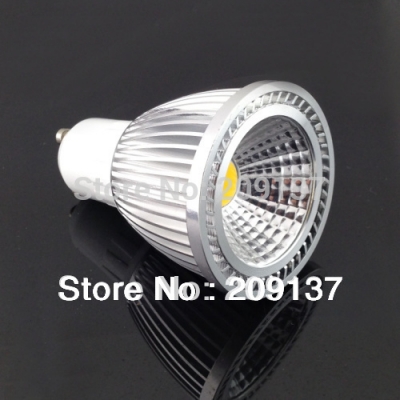 7w gu10 e27 cob led high power dimmable cool white spot light lamp 85v-265v