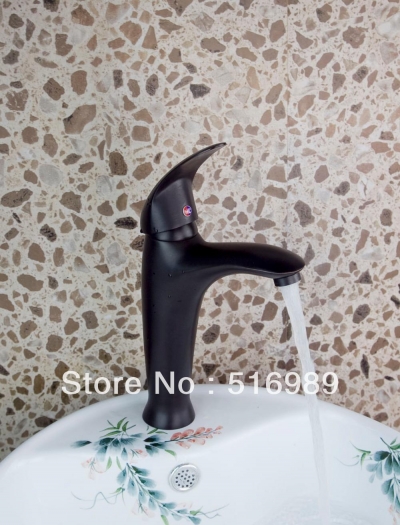 black orb spray bathroom wash basin sink faucet single hole & handle mixer tap tree374 [oil-rubbed-bronze-7454]