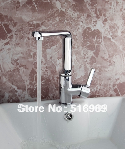 chrome /cold mixer water tap basin kitchen bathroom wash basin faucet + hose tree755 [bathroom-mixer-faucet-1697]