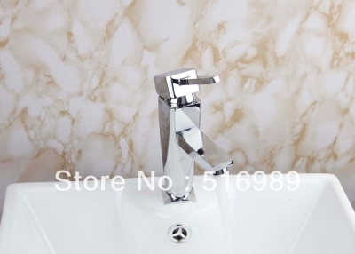 deck mount modern bathroom basin sink faucet mixer tap vanity faucet chrome finish l-063