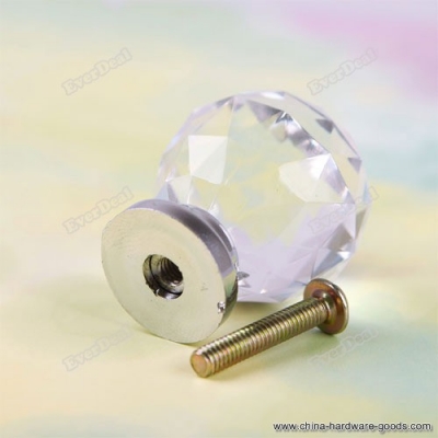 everdeal direct 1pcs 30mm crystal cupboard drawer cabinet knob diamond shape pull handle #06 2014 brand new