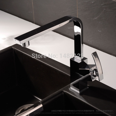 new arrivval single lever square style kitchen mixer