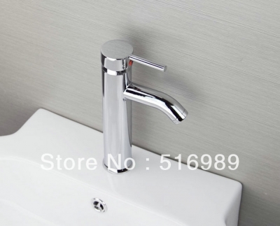 polished chrome waterfall single hole bathroom basin sink faucet ln061630