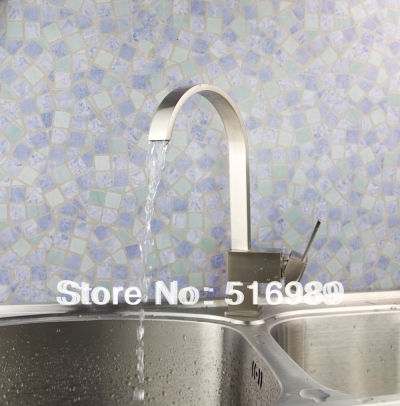 single handle spring kitchen sink faucet spout deck mounted mixter tap l-0334