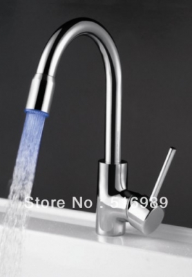 3 color led great brand kitchen basin mixer chrome mixer tap faucet ct66