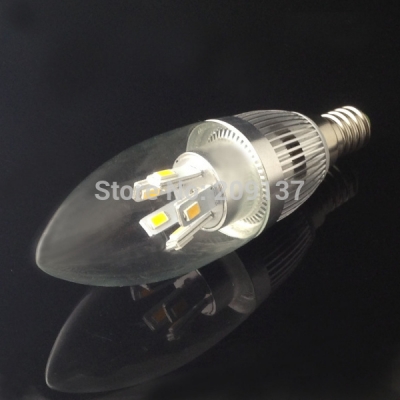 5pcs smd5730 5630 e14 e12 e12 7w led high power led bulb lamp candle light energy saving