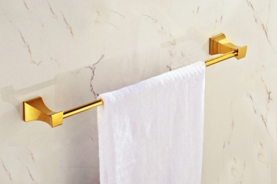 bathroom towel holder, foldable towel rack,brass golden towel rack gb006a