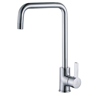 brass single lever kitchen sink faucet with extra large swivel spout chrome
