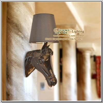 creative horse wall lamp modern wall sconces light with lampshade mb6001 w250mm x h580mm