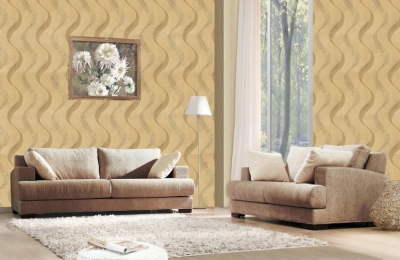 lf-77105 modern stripe 5m non-woven wallpaper roll modern tv background wallpaper