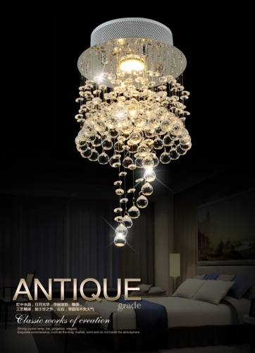 modern personality chandelier crystal, d22*h40cm lustre decorative lustres lamps for home