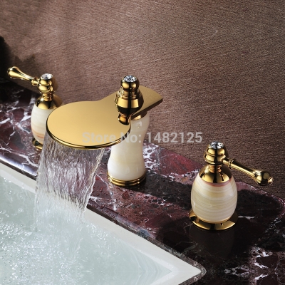 patent marble stone widespread 8 inch basin faucet torneira