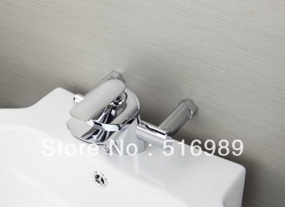 wall mount waterfall spout bathtub bathroom single handle chrome faucet kitchen / bathroom mixer tap ln061626