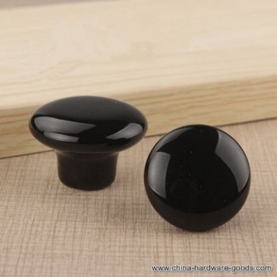 38mm ceramic kichen cabinet knob handle bright black drawer dresser cupboard knob pull furniture handles pulls knobs fml170