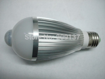 7w 14w e27 b22 85-260v led infrared motion sensor white light bulb lamp motion led bulb