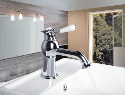 9901 good quality ceramic handle single hole deck mounted chrome bathroom basin mixer sink tap faucets