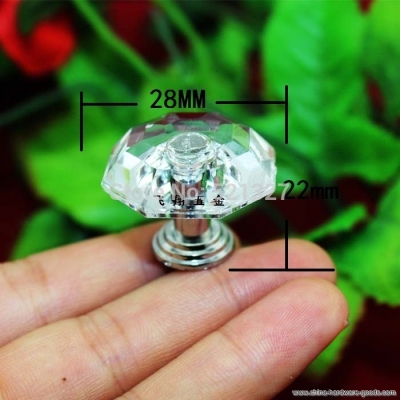 acrylic crystal diamond head tower short handle [Door knobs|pulls-110]