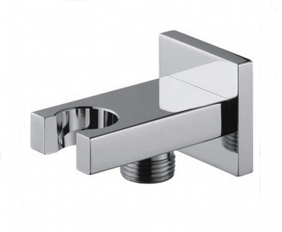 bathroom accessories products solid brass chrome in wall mounted hand shower holder hook [wall-bracket-8959]