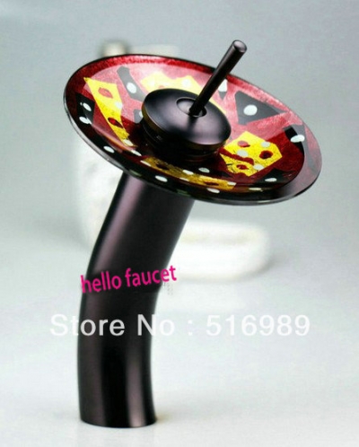 bathroom faucets waterfall oil rubbed bronze vessel lavatory one hole/handle y-088 [others-7571]