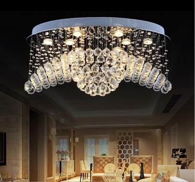 best sell modern oval design crystal chandelier luminaria decoration home lighting lustre crystal lamps [crystal-chandeliers-2678]