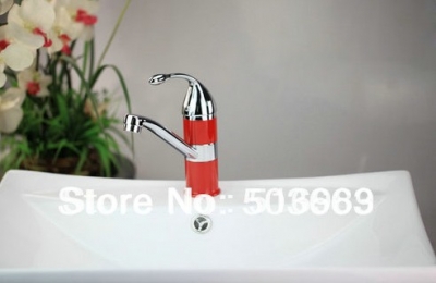 brand new single lever spray paint single hole bathroom faucet brass mixer tap a-140 [painting-7630]